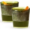 Host Whiskey Freeze Cooling Cup Set Of 2 In Olive Green