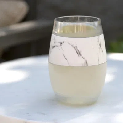 Host Wine Freeze Cooling Cup In Marble In Clear;marble