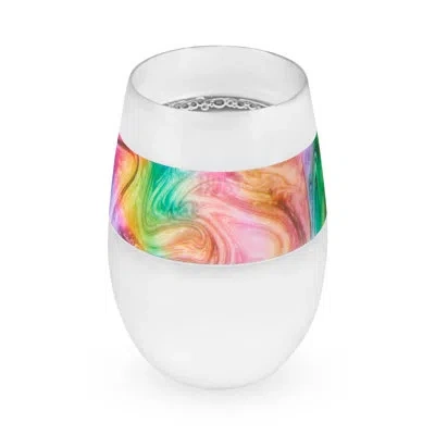 Host Wine Freeze Cooling Cup In Unicorn Swirl In Multicolor