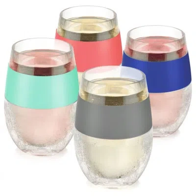Host Wine Freeze Cooling Cups In Multicolor In Multicolor;multicolor