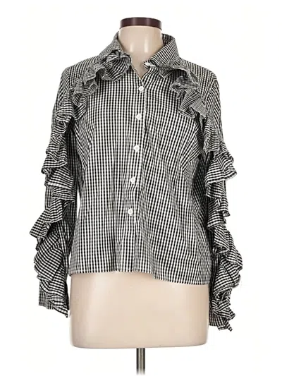 Pre-owned Hot & Delicious 3/4 Sleeve Blouse In Black