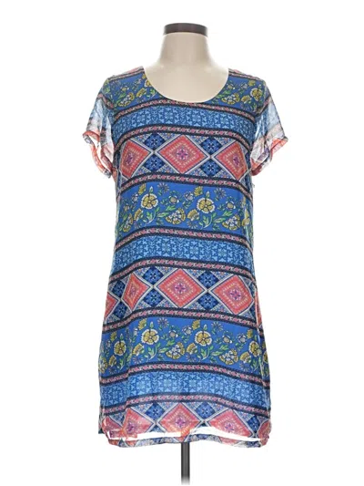 Pre-owned Hot & Delicious Casual Dress In Blue