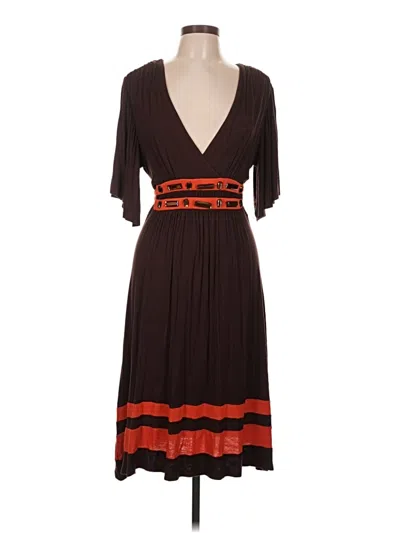 Pre-owned Hot & Delicious Casual Dress In Brown