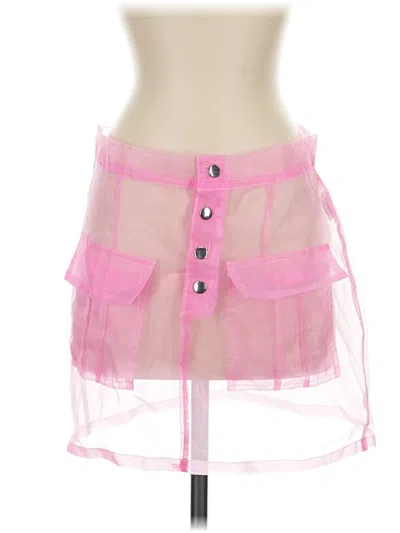 Pre-owned Hot & Delicious Casual Skirt In Pink