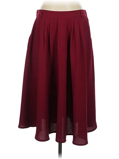 Pre-owned Hot & Delicious Formal Skirt In Red