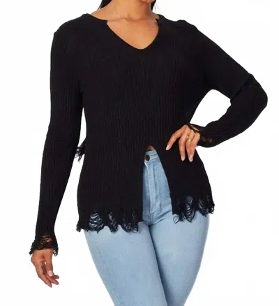 Hot & Delicious Nalla Top In Black