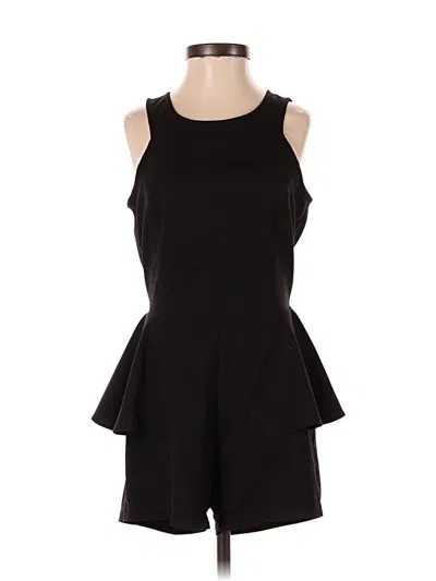 Pre-owned Hot & Delicious Romper In Black