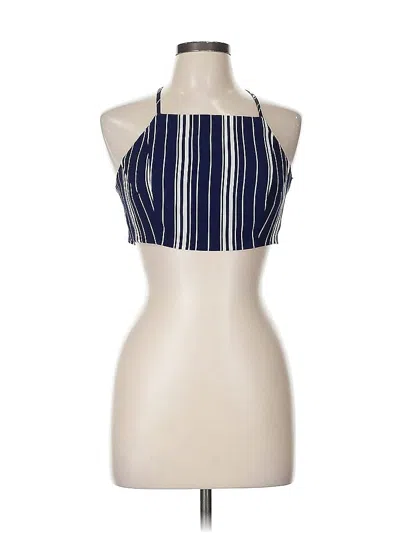 Pre-owned Hot & Delicious Sleeveless Blouse In Blue