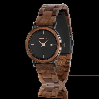 Hot & Tot Women's Nyx Sustainable Wood Watch In Brown