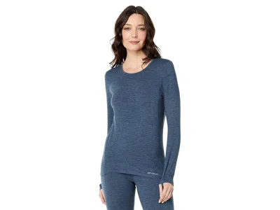 Hot Chillys Clima-trek Crew Neck In Blue