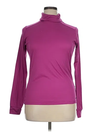 Pre-owned Hot Chillys Long Sleeve Turtleneck In Purple