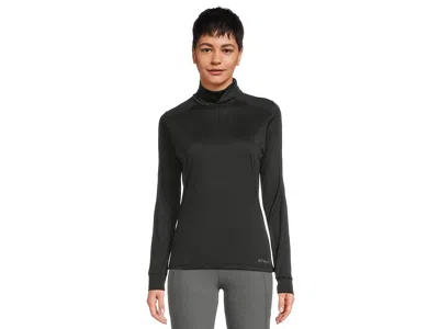 Hot Chillys Peachskins Roll T-neck In Black