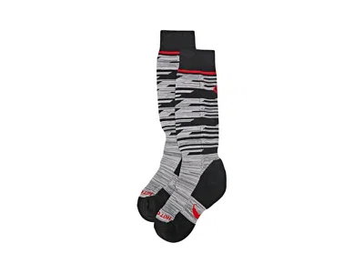 Hot Chillys Winter Sport Elite Low Vol Socks Crew Cut Socks Shoes Black/grey: Xl (us Men's Shoe 12-14 - Women's  In Multi