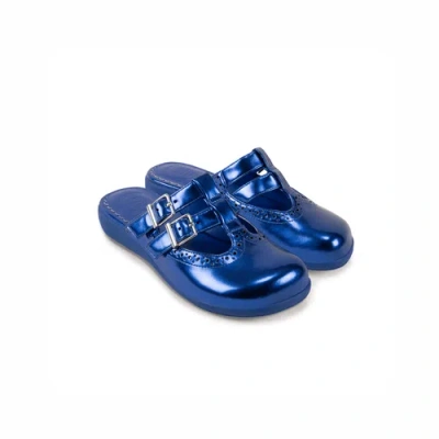 Hot Chocolate Design Chrome Crush Ocean Clog In Blue