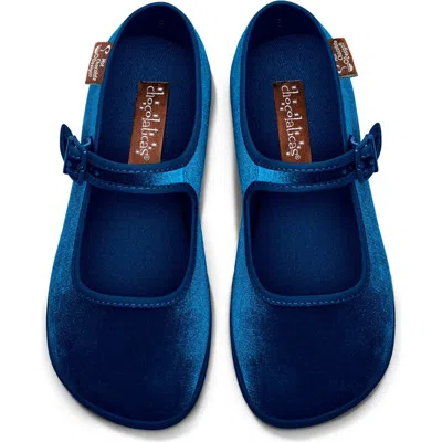 Hot Chocolate Design Mary Jane Flats In Blue