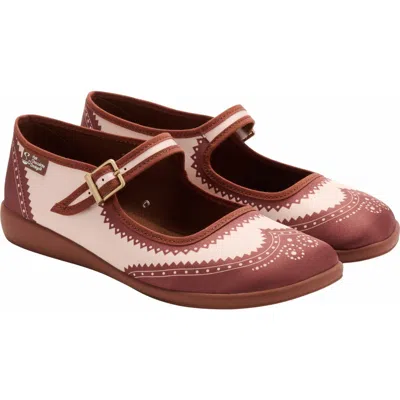 Hot Chocolate Design Mary Jane Flats In Brown