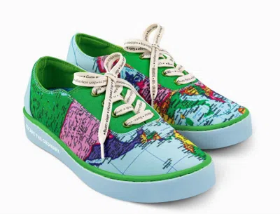 Hot Chocolate Design Women's Bon Voyage Sneakers In Multi-color In Green