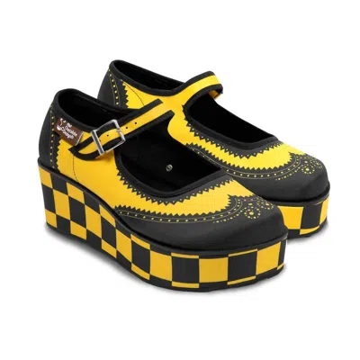 Hot Chocolate Design Women's Chocolaticas Havana Checkers Mary Jane Platform In Yellow