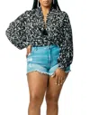 Hot & Delicious Floral Kimono Top In Black Multi In Multi
