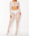 Hot & Delicious Tulum Crochet Set In White In White