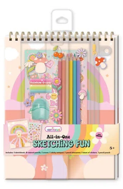 Hot Focus Kids' All-in-one Sketching Fun Set In Multi