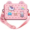 Shop Hot Focus Kids' Critter Charm Bag In Pink Multi