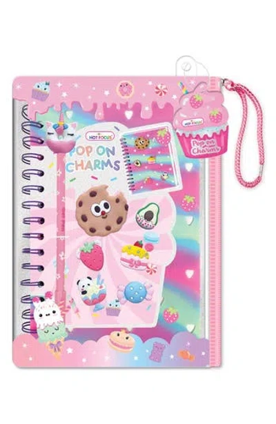 Hot Focus Kids' Journal With Pop On Charms In Multi