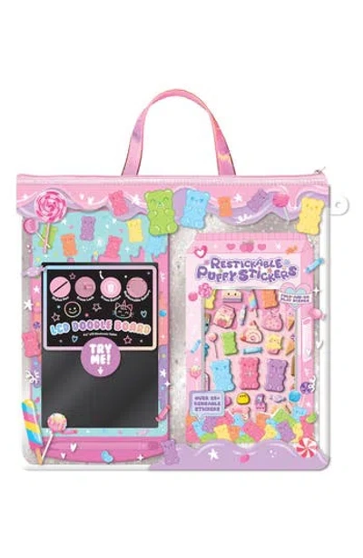 Hot Focus Kids' Sweet Crush Lcd Doodle Board With Stylus Pen & Sticker Set In Multi
