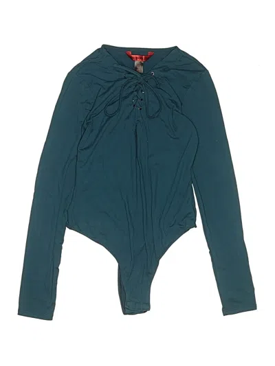 Pre-owned Hot Kiss Bodysuit In Teal