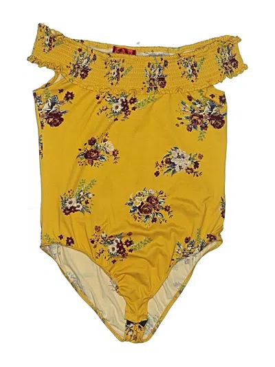 Pre-owned Hot Kiss Bodysuit In Yellow