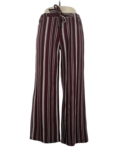 Pre-owned Hot Kiss Casual Pants In Burgundy