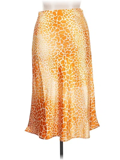 Pre-owned Hot Kiss Casual Skirt In Orange