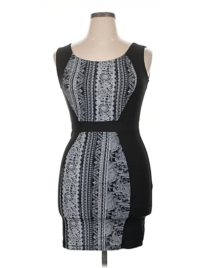 Pre-owned Hot Kiss Cocktail Dress In Black