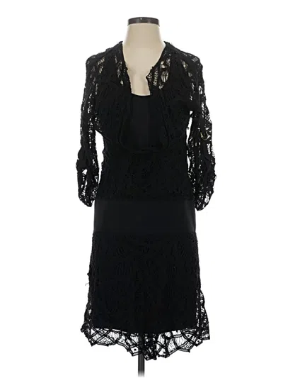 Pre-owned Hot Kiss Cocktail Dress In Black