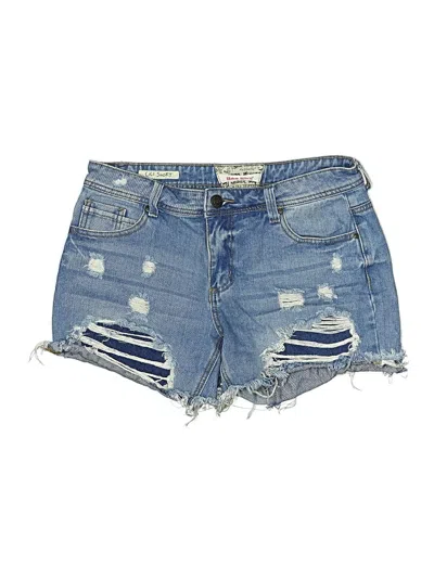 Pre-owned Hot Kiss Denim Shorts In Blue