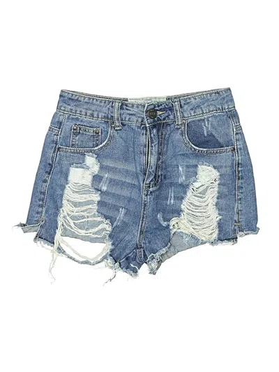 Pre-owned Hot Kiss Denim Shorts In Blue
