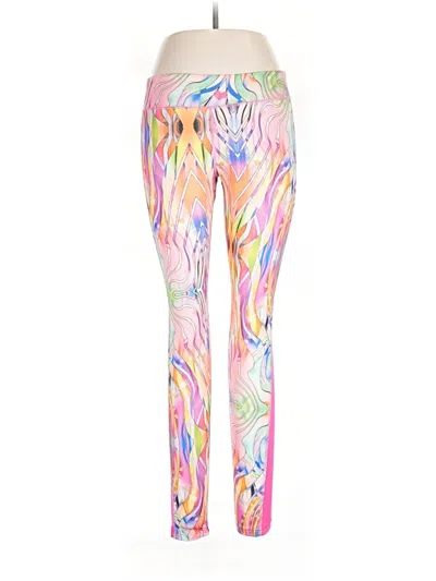 Pre-owned Hot Kiss Leggings In Pink