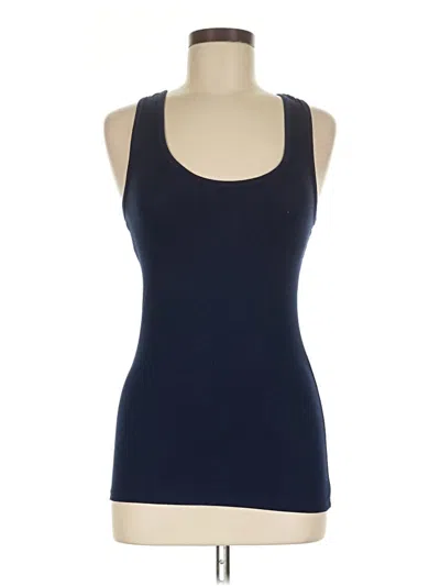 Pre-owned Hot Kiss Tank Top Blue Halter Neckline Tops