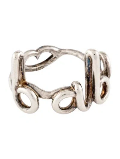 Pre-owned Hot Lips By Solange Babe Hotscript Ring In Multi