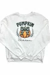 Hot Off The Press Women's Pumpkin Season Sweatshirt In White In White