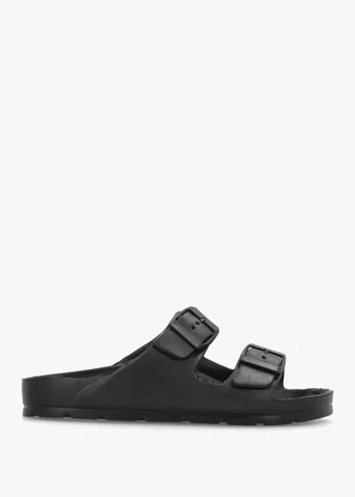 Hot Sand Black Two Bar Eva Mules