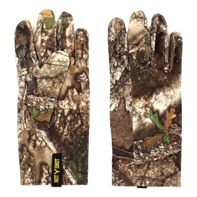 Hot Shot Men's  Poly Touch Hunting Gloves In Brown