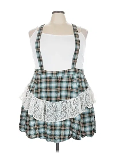 Pre-owned Hot Topic Casual Skirt In Blue