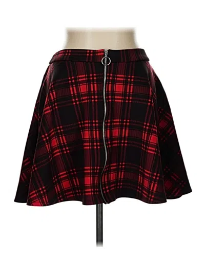 Pre-owned Hot Topic Casual Skirt In Red