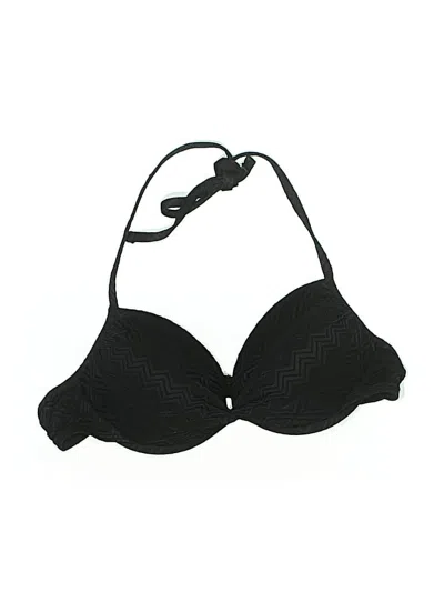 Pre-owned Hot Water Swimsuit Top Black Swimwear
