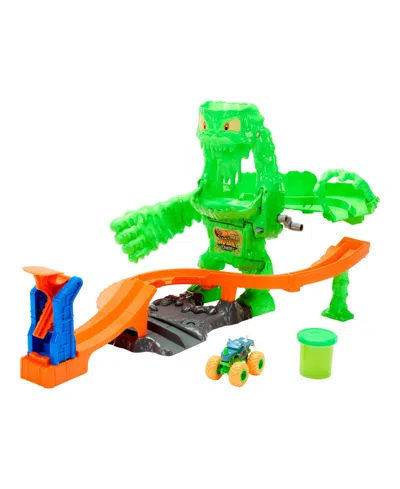 Hot Wheels 1:64 Scale Monster Trucks Mutant Chaos Mutant Monster Takedown Playset In No Color