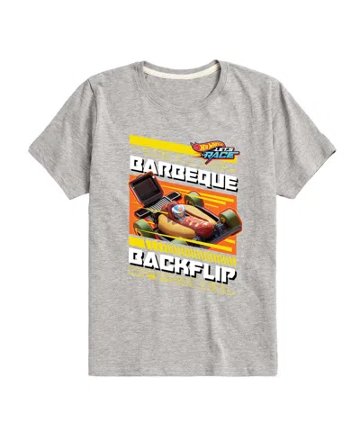 Hot Wheels Babies' Bbq Backflip Toddler Boys' 2t-5t Short Sleeve Graphic T-shirt In Gray