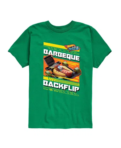 Hot Wheels Babies' Bbq Backflip Toddler Boys' 2t-5t Short Sleeve Graphic T-shirt In Green