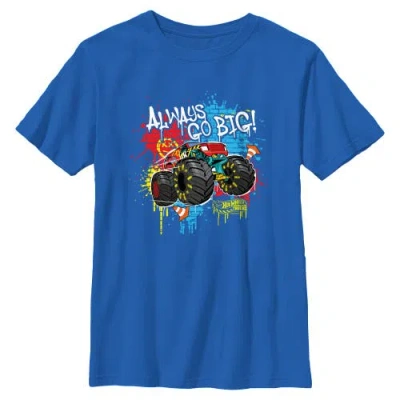 Hot Wheels Kids' Boy's  Always Go Big Graphic T-shirt In Blue