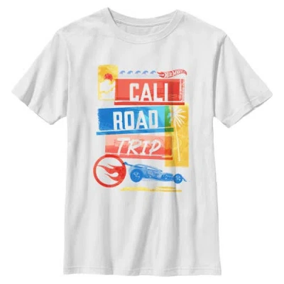 Hot Wheels Kids' Boy's  Cali Road Trip Racing Graphic T-shirt In White